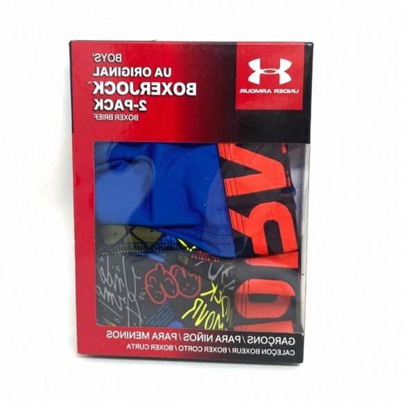 💖MEGA SALE💖Under Armour Boys' jock Underwear 2 5086319-001 Blue Black Pack - Picture 7 of 8